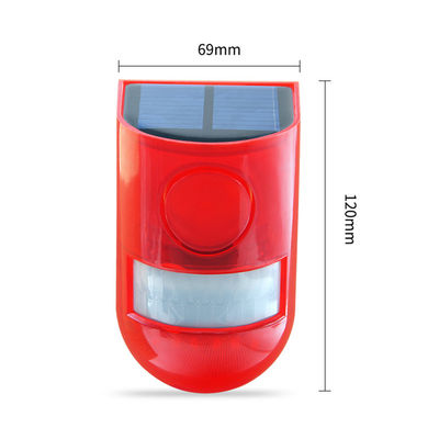 3in Solar Outdoor Motion Sensor Light With Alarm Wireless